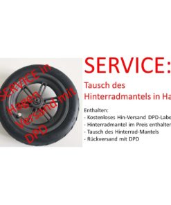 SERVICE Hinterrad-Reifenwechsel in Hagen inkl. Hinterrad-Mantel und Hin+Rückversand
